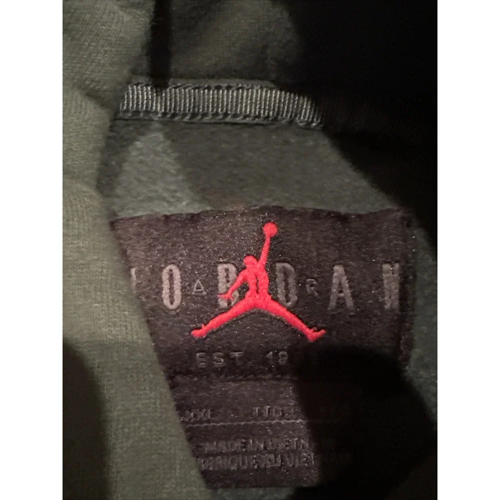 Jordan Jumpman Hoodie Men's XXL Slam Dunk Contest Graphic Cross Stitch‎ Green